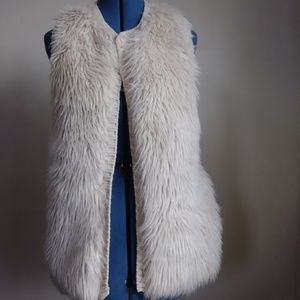 Cream/tan Faux Fur (Sherpa) Vest